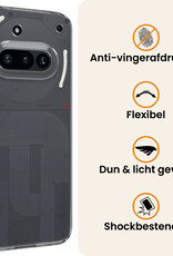 Nomfy Nomfy Nothing Phone (3a) Hoesje Siliconen Met Screenprotector - Transparant