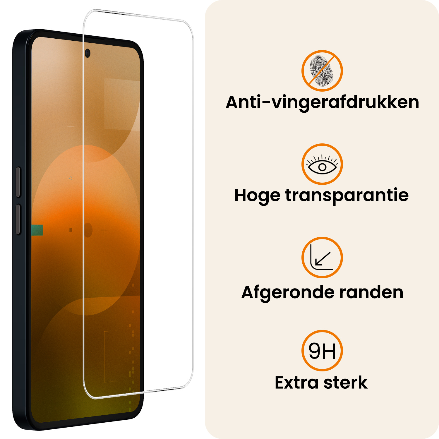 Nomfy Nomfy Nothing Phone (3a) Hoesje Siliconen Met Screenprotector - Transparant