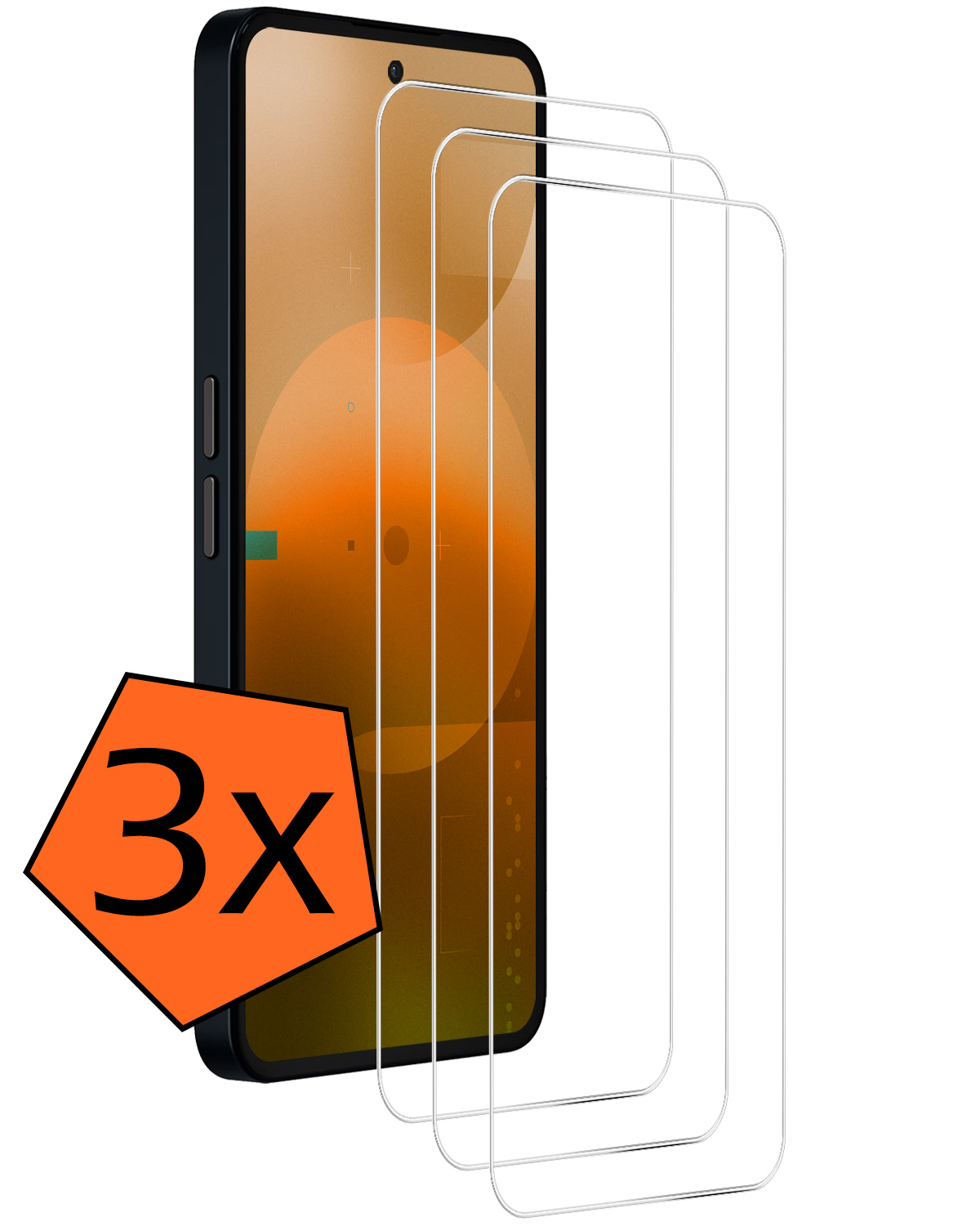 Nomfy Nomfy Nothing Phone (3a) Pro Screenprotector - 3 PACK