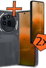 Nomfy Nomfy Nothing Phone (3a) Pro Hoesje Shockproof Met 2x Screenprotector