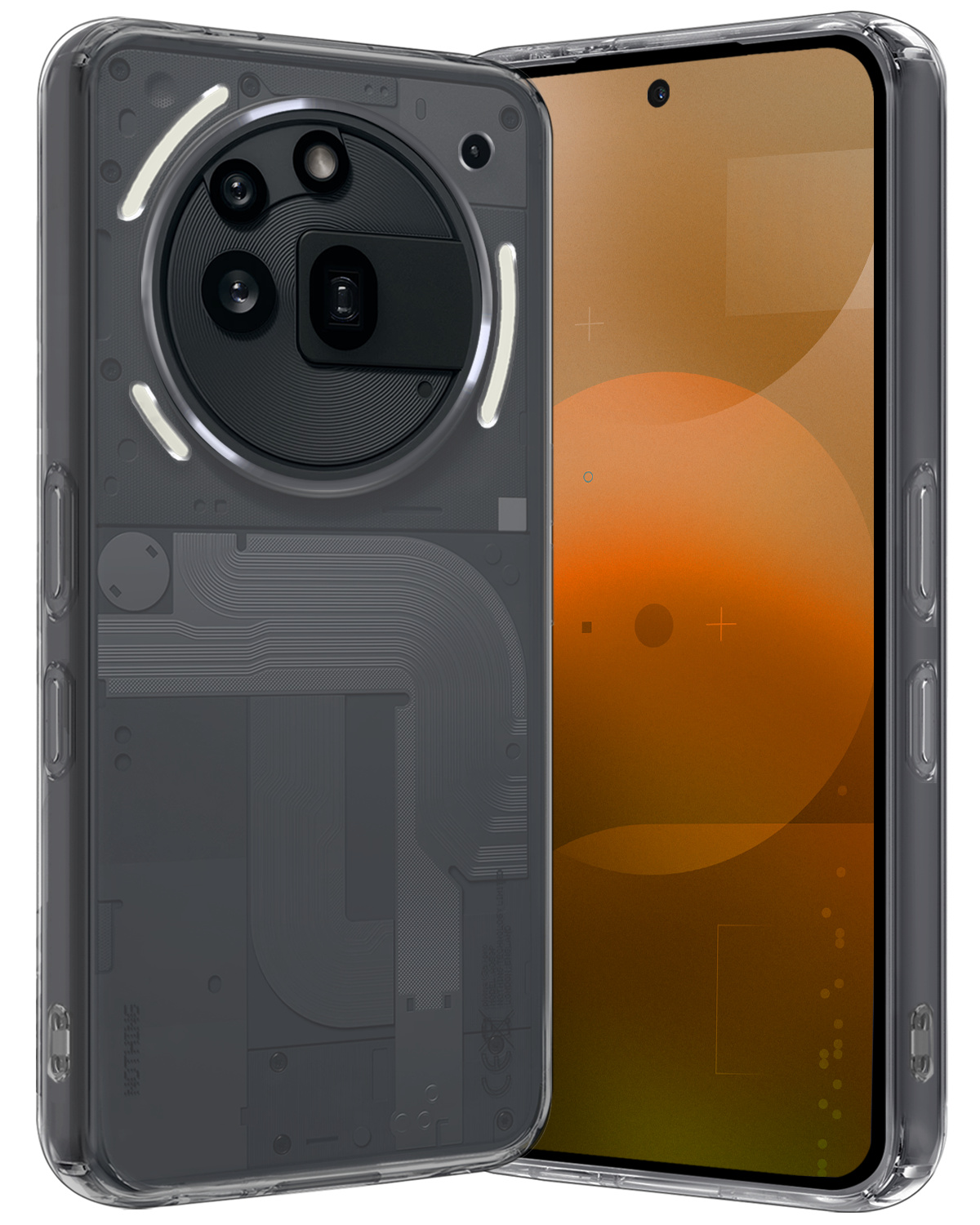 Nomfy Nomfy Nothing Phone (3a) Pro Hoesje Siliconen - Transparant