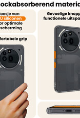 Nomfy Nomfy Nothing Phone (3a) Pro Hoesje Siliconen - Transparant