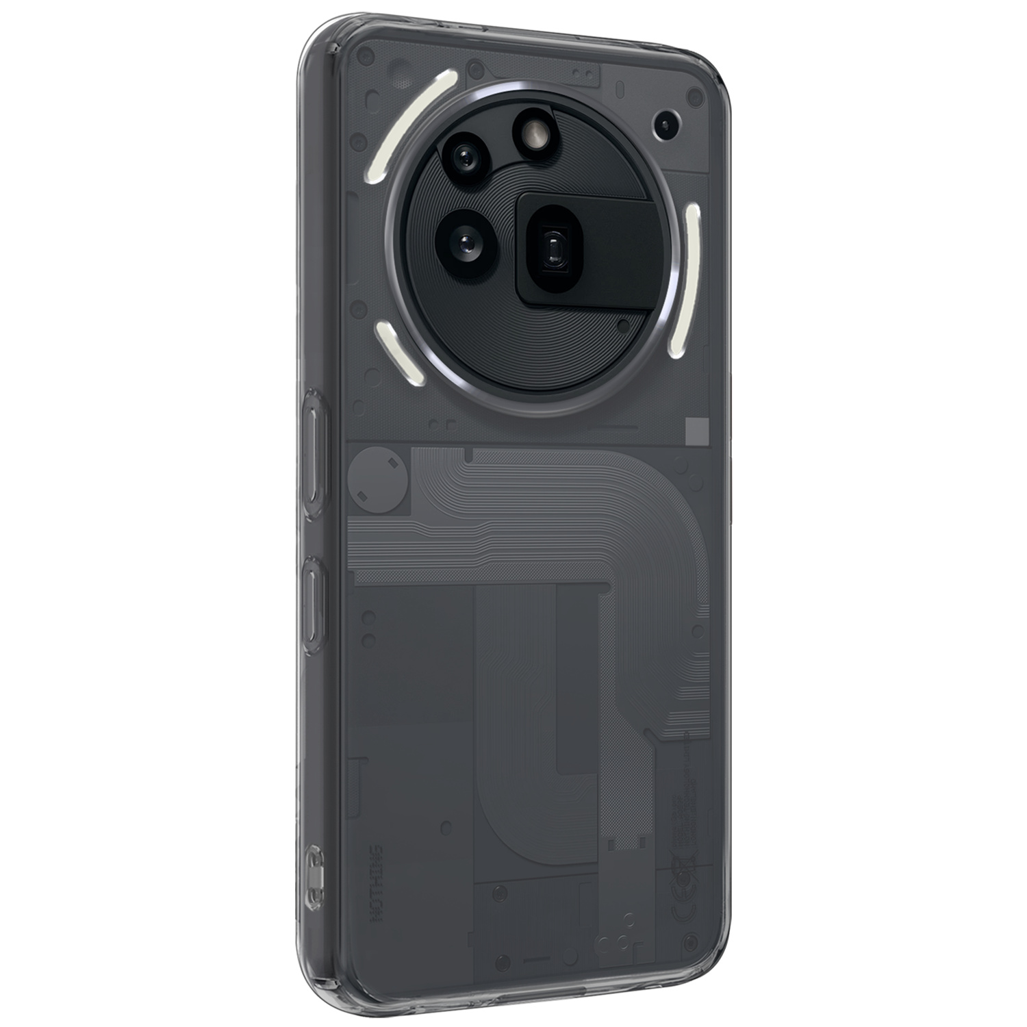 Nomfy Nomfy Nothing Phone (3a) Pro Hoesje Siliconen Met Screenprotector - Transparant