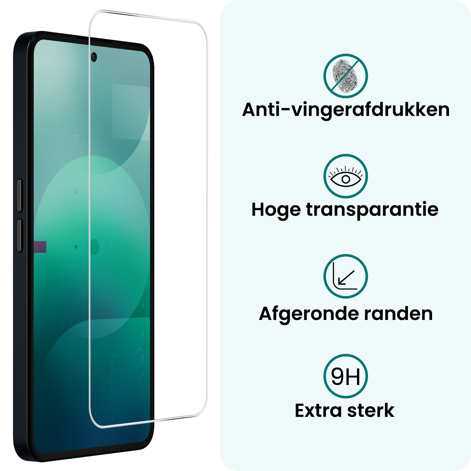 Forterra Forterra Nothing Phone (3a) Screenprotector Glas - 3 PACK