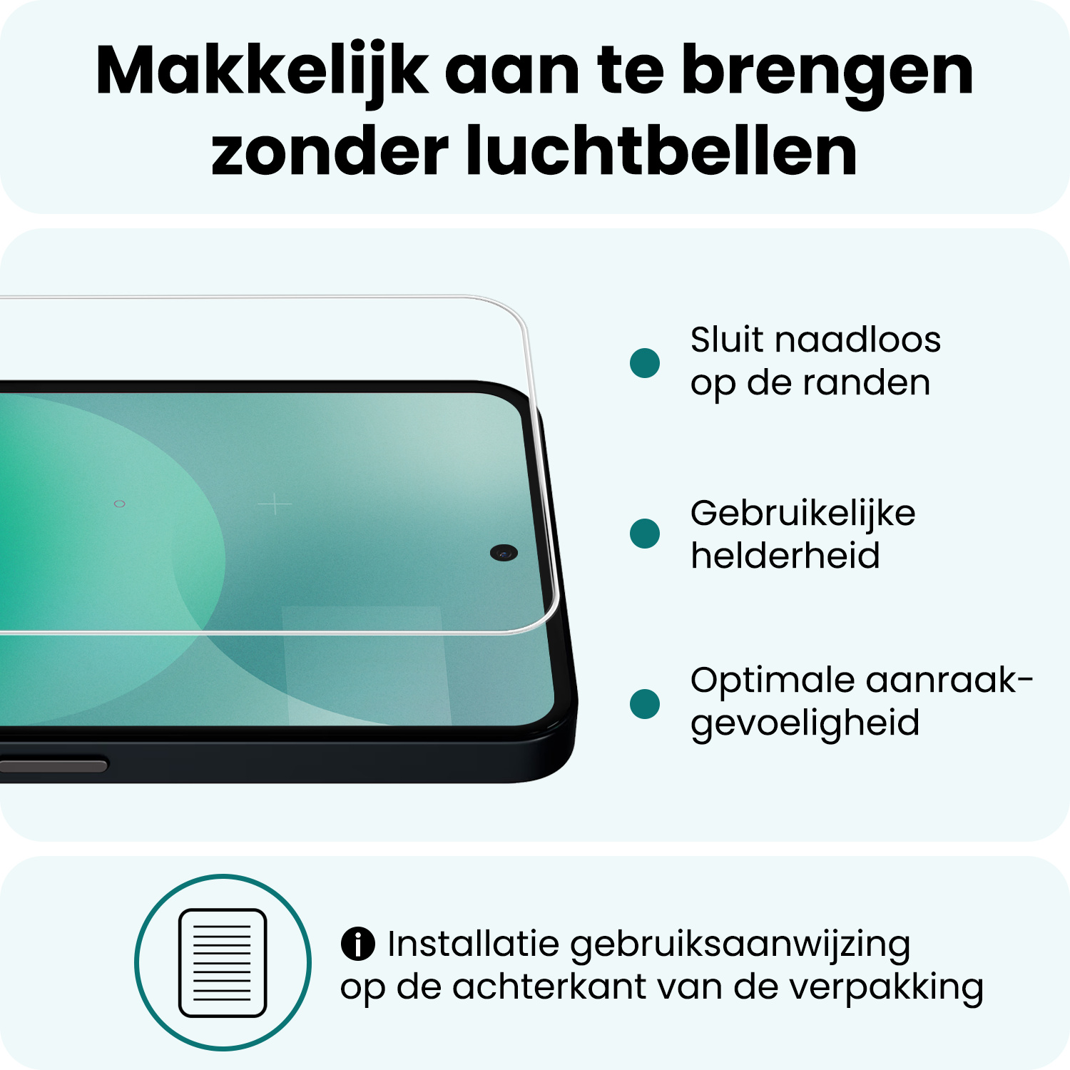 Forterra Forterra Nothing Phone (3a) Screenprotector Glas - 3 PACK