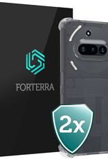 Forterra Forterra Nothing Phone (3a) Hoesje Shockproof - Transparant - 2 PACK
