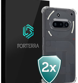 Forterra Forterra Nothing Phone (3a) Hoesje Shockproof - Transparant - 2 PACK