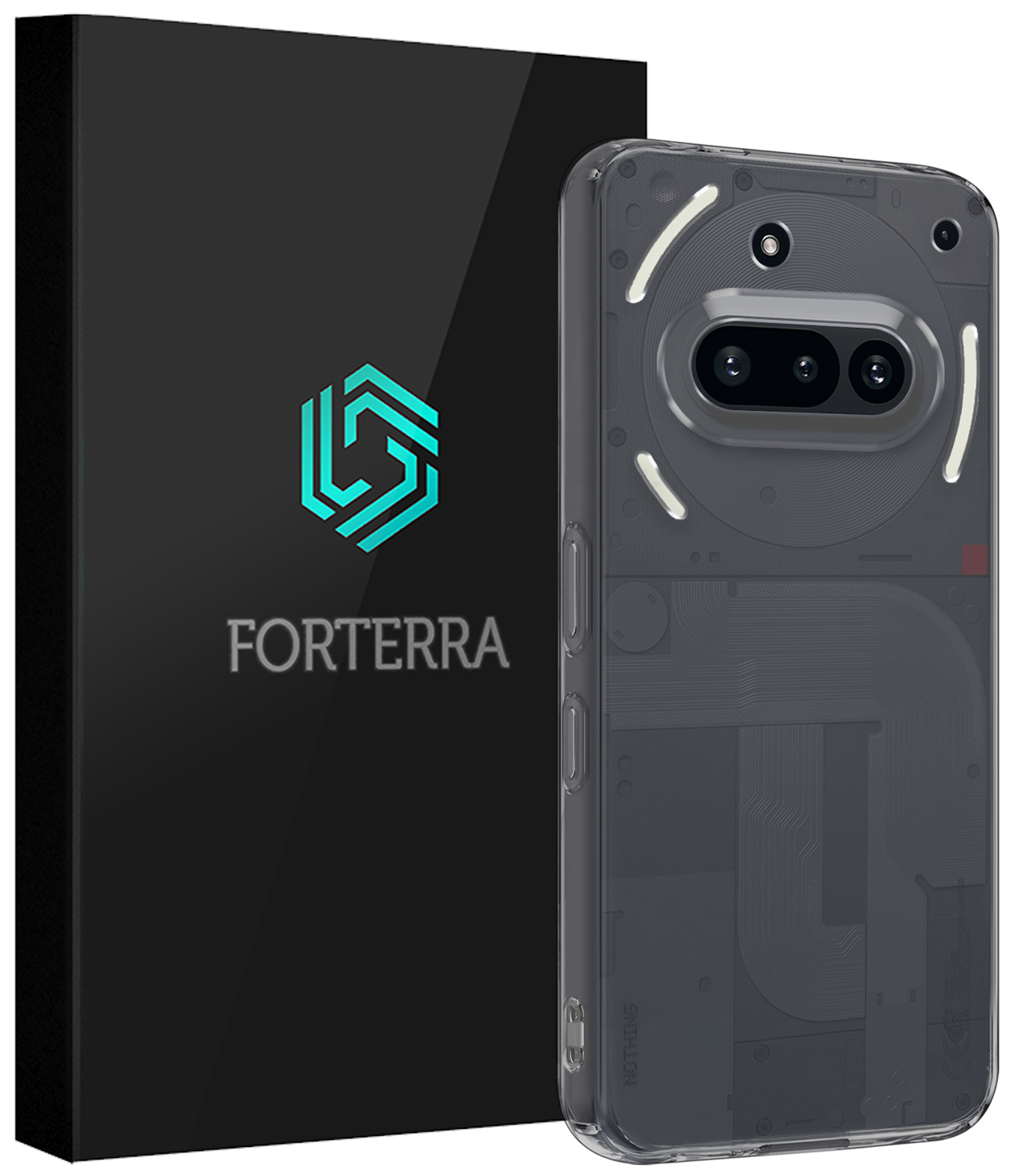 Forterra Forterra Nothing Phone (3a) Hoesje Siliconen - Transparant