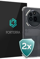 Forterra Forterra Nothing Phone (3a) Pro Hoesje Shockproof - Transparant - 2 PACK