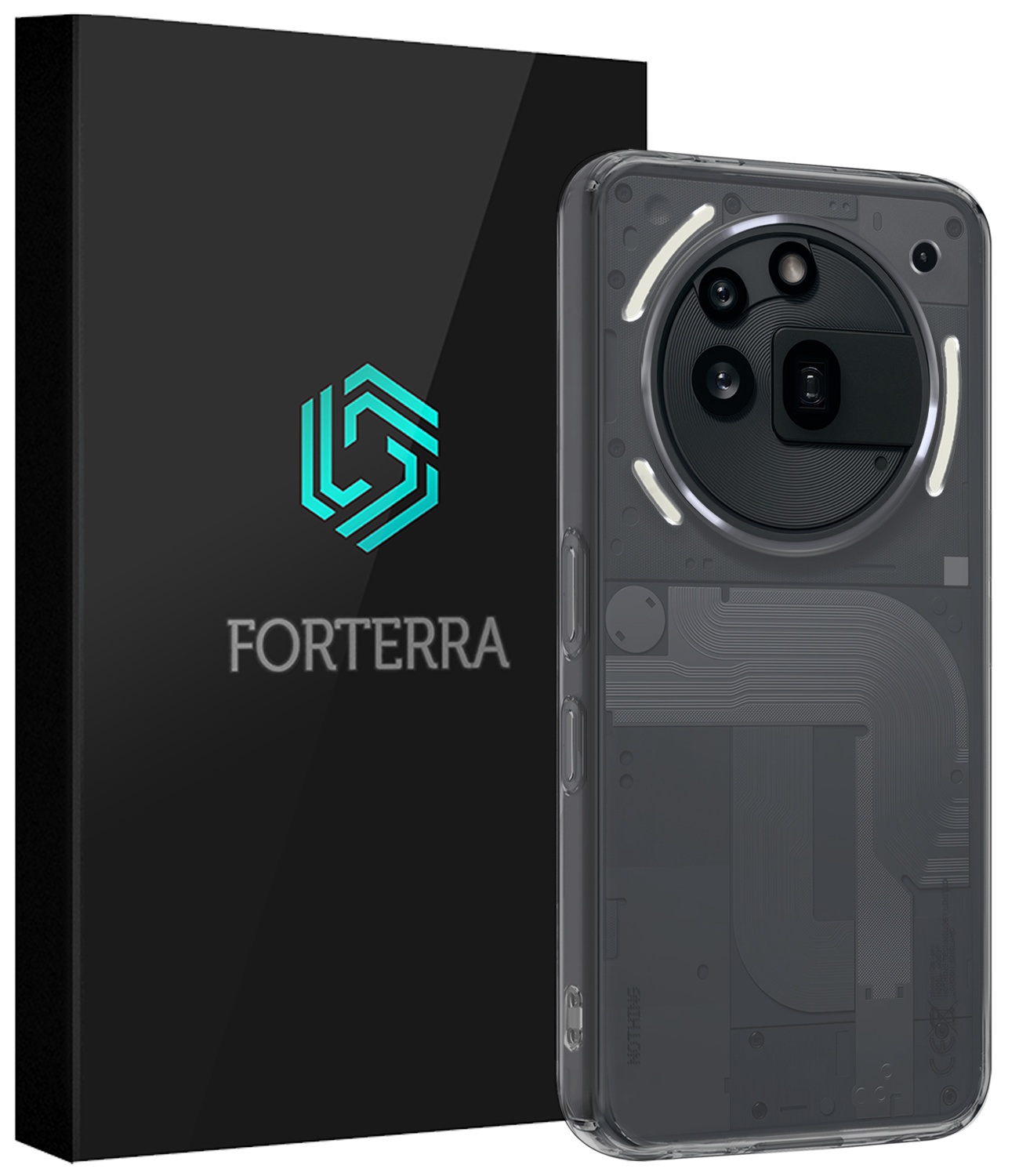 Forterra Forterra Nothing Phone (3a) Pro Hoesje Siliconen - Transparant