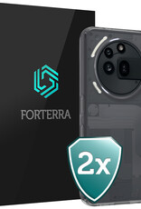 Forterra Forterra Nothing Phone (3a) Pro Hoesje Siliconen - Transparant - 2 PACK