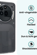Forterra Forterra Nothing Phone (3a) Pro Hoesje Siliconen Met 2x Screenprotector - Transparant