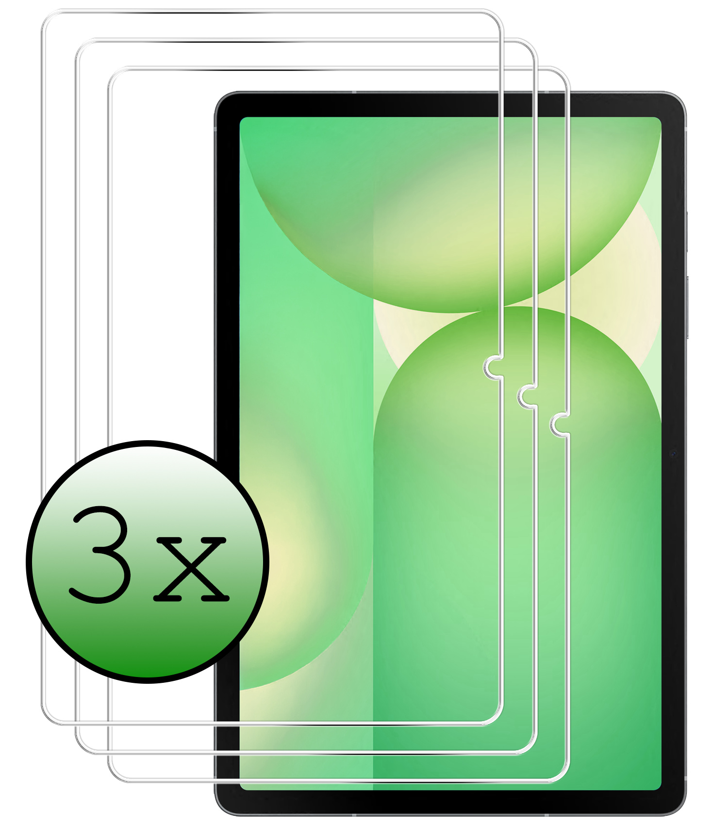 BASEY. BASEY. Samsung Galaxy Tab S10 FE Plus Screenprotector - 3 PACK