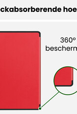 BASEY. BASEY. Samsung Galaxy Tab S10 FE Plus Hoesje Met Uitsparing S Pen - Rood