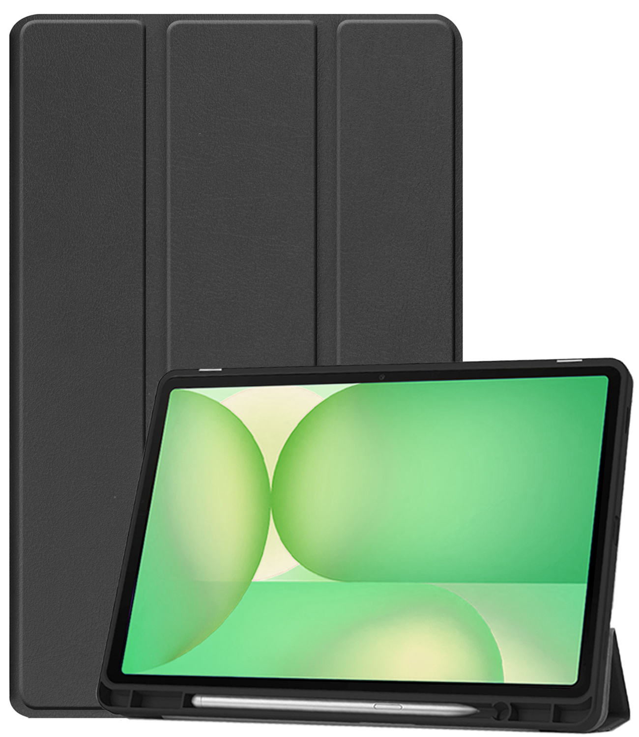 BASEY. BASEY. Samsung Galaxy Tab S10 FE Plus Hoesje Met Uitsparing S Pen - Zwart