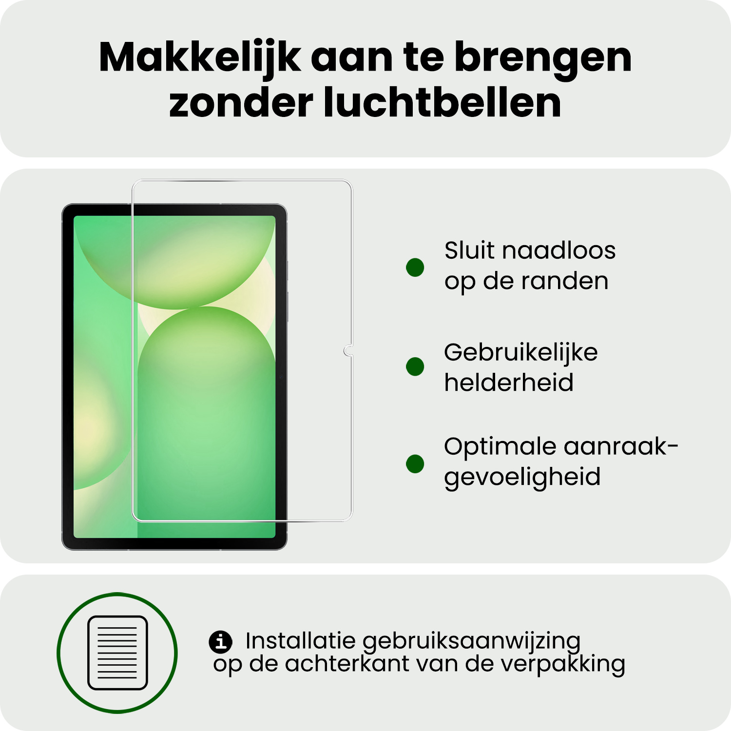 BASEY. BASEY. Samsung Galaxy Tab S10 FE Plus Hoesje Met Uitsparing S Pen Met Screenprotector - Grijs