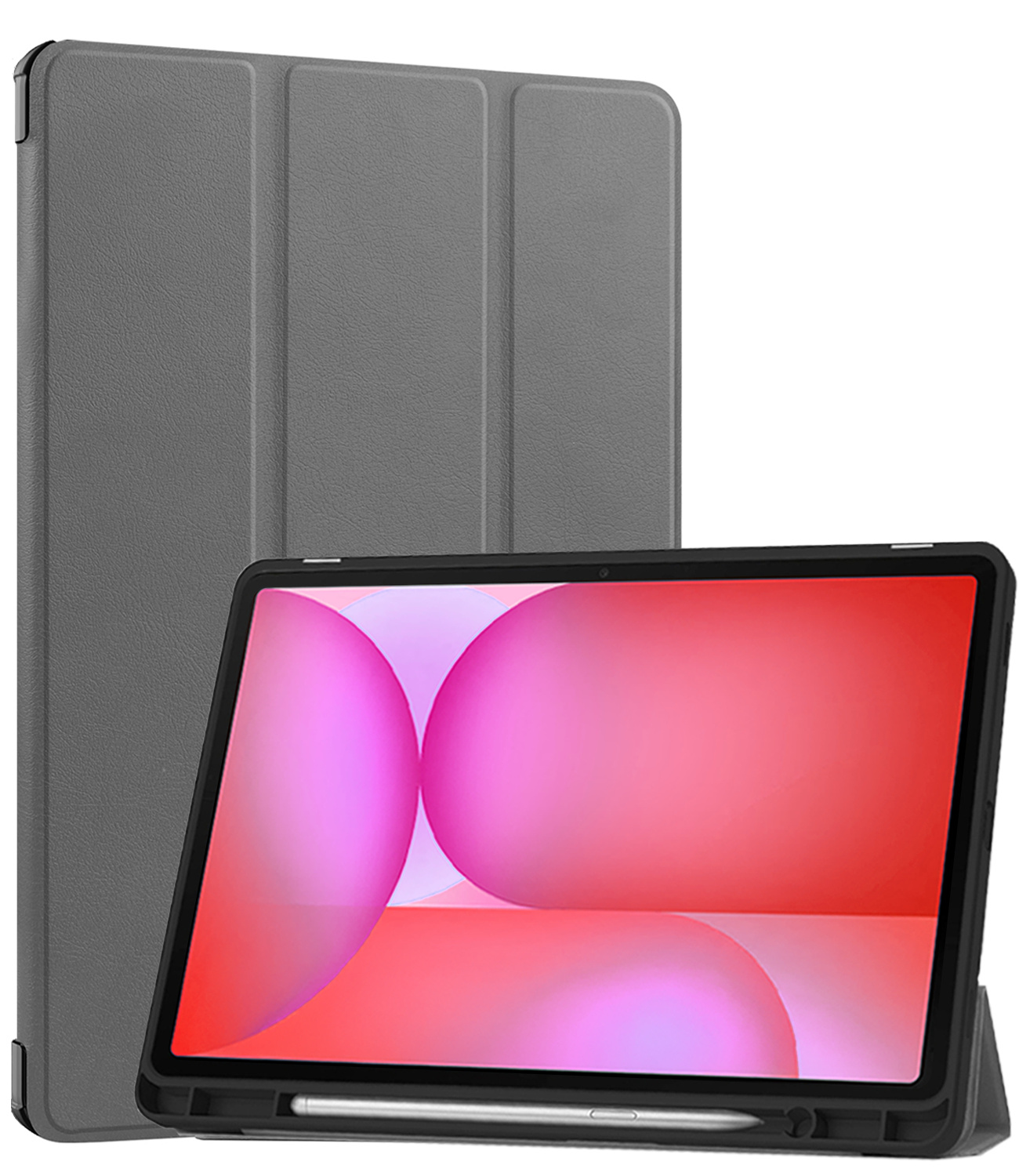 NoXx NoXx Samsung Galaxy Tab S10 FE Plus Hoesje Met Uitsparing S Pen - Grijs