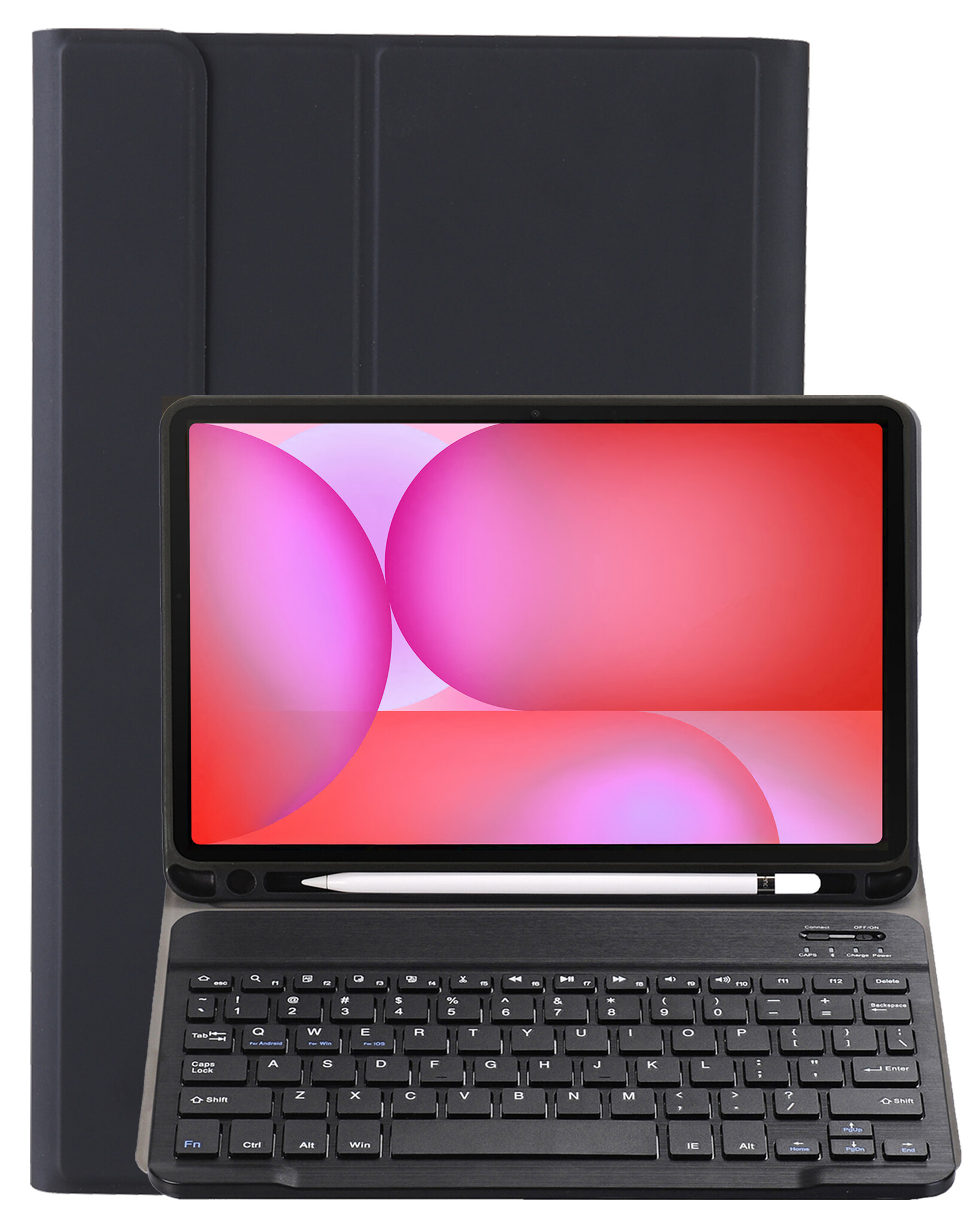 NoXx NoXx Samsung Galaxy Tab S10 FE Plus Toetsenbordhoes - Zwart