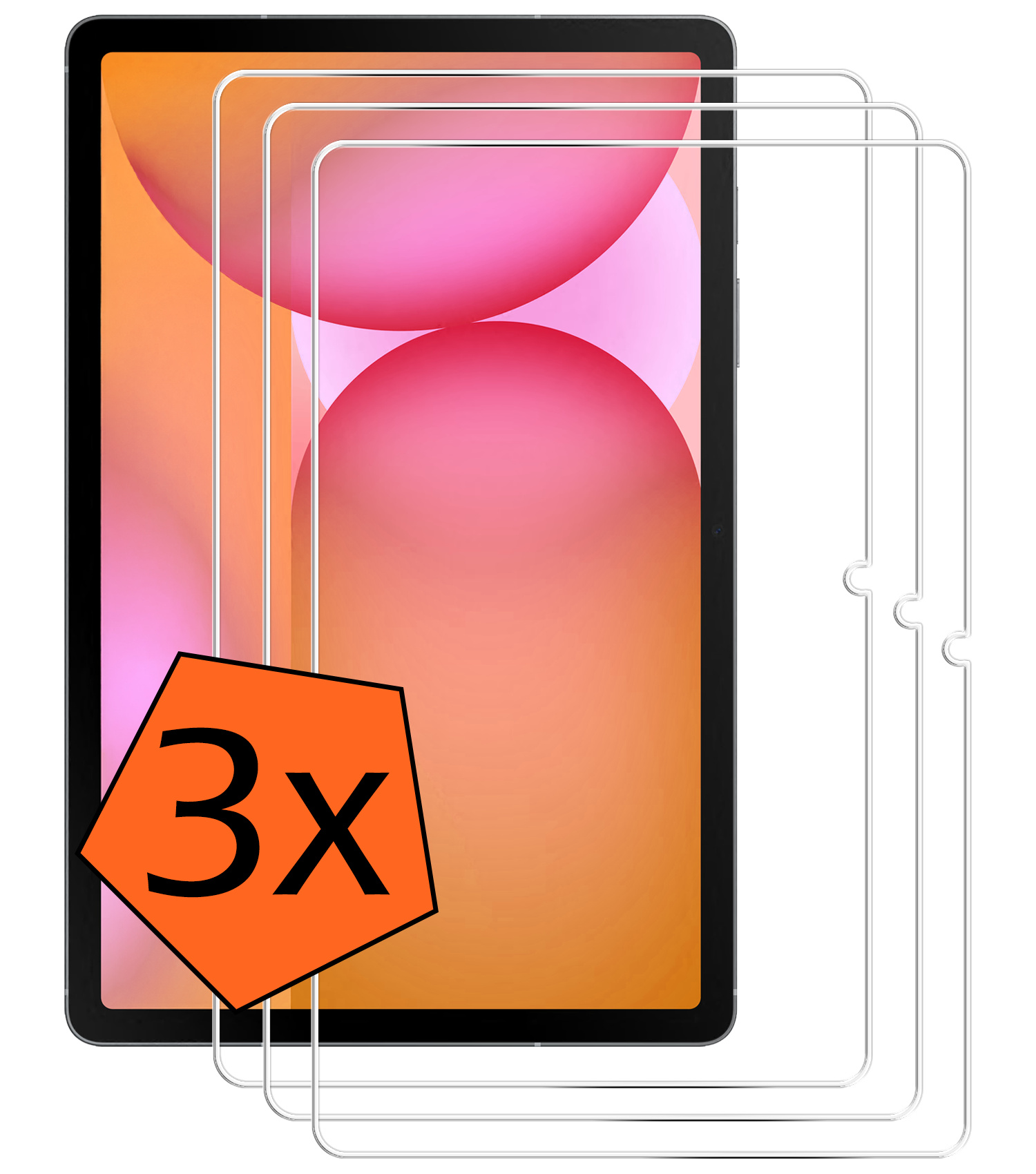 Nomfy Nomfy Samsung Galaxy Tab S10 FE Plus Screenprotector - 3 PACK