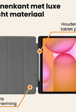 Nomfy Nomfy Samsung Galaxy Tab S10 FE Plus Hoesje Met Uitsparing S Pen - Rood