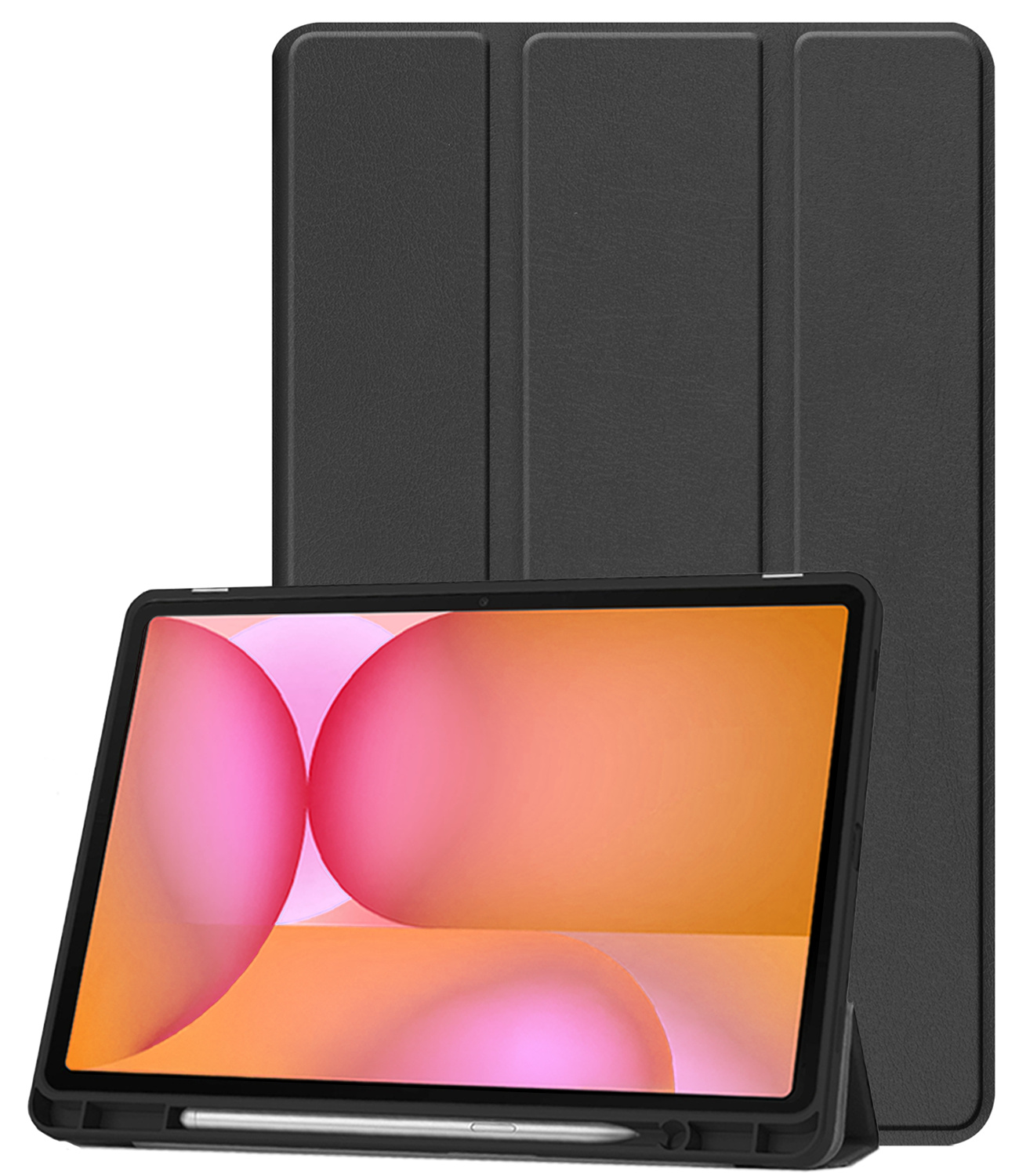 Nomfy Nomfy Samsung Galaxy Tab S10 FE Plus Hoesje Met Uitsparing S Pen - Zwart