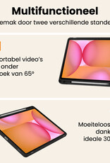 Nomfy Nomfy Samsung Galaxy Tab S10 FE Plus Hoesje Met Uitsparing S Pen Met Screenprotector - Grijs