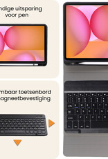 Nomfy Nomfy Samsung Galaxy Tab S10 FE Plus Toetsenbordhoes - Zwart