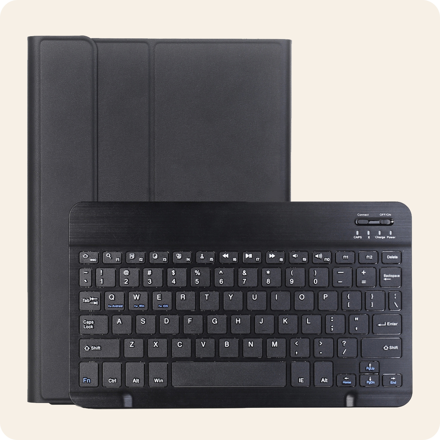 Nomfy Nomfy Samsung Galaxy Tab S10 FE Plus Toetsenbordhoes - Zwart