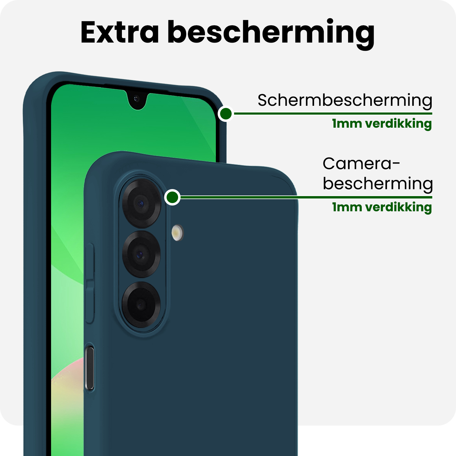 BASEY. BASEY. Samsung Galaxy A26 Hoesje Siliconen - Donkerblauw