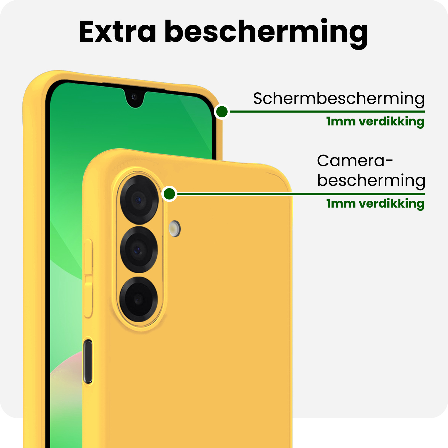 BASEY. BASEY. Samsung Galaxy A26 Hoesje Siliconen - Geel