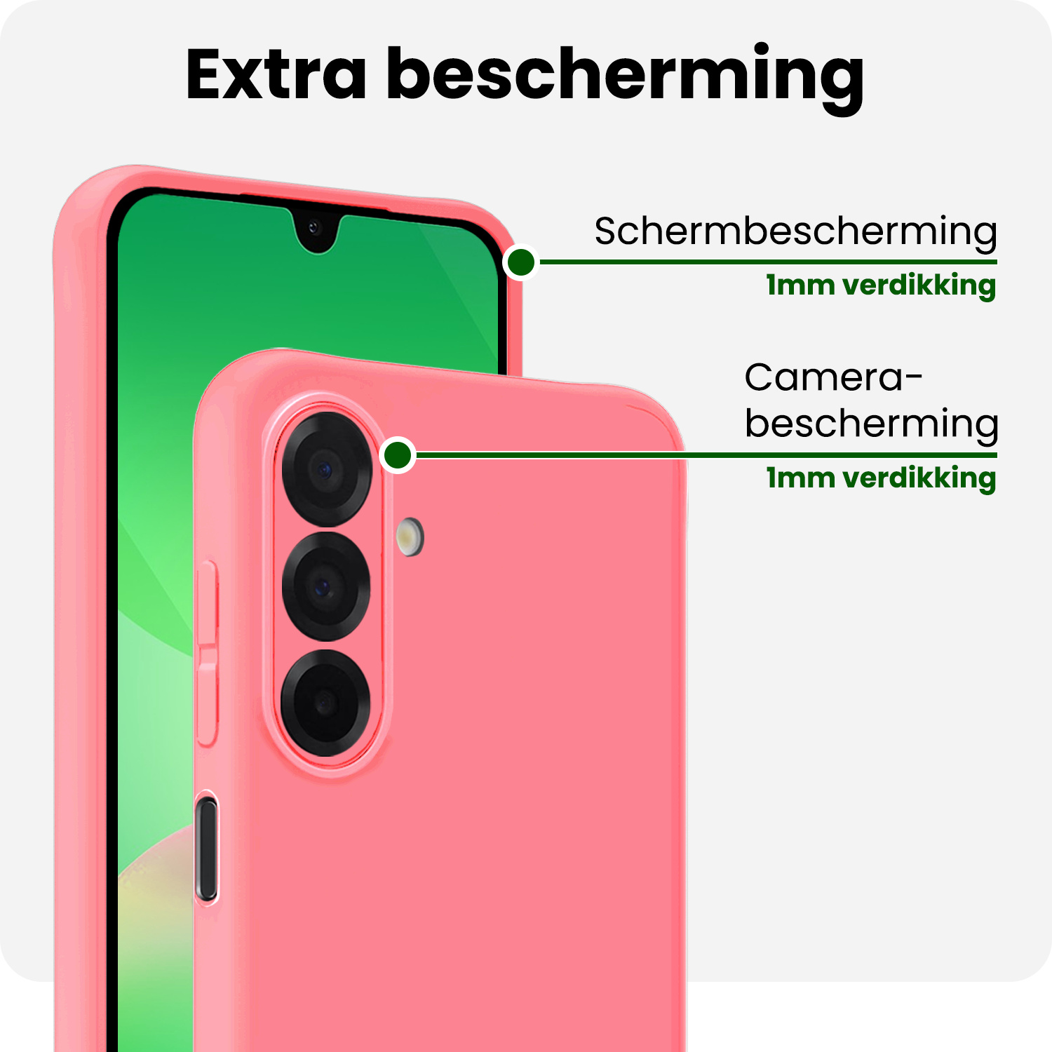 BASEY. BASEY. Samsung Galaxy A26 Hoesje Siliconen - Lichtroze