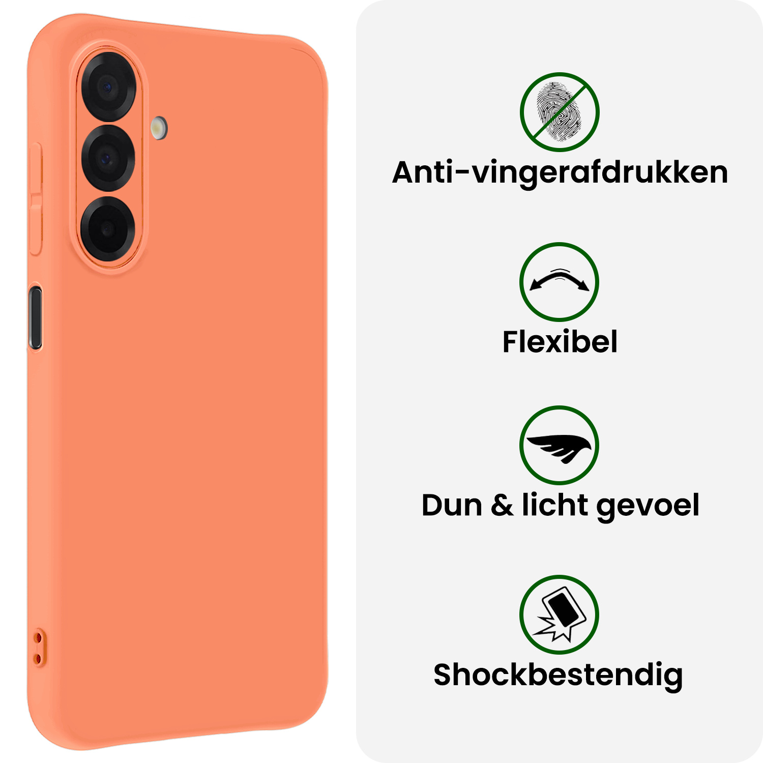 BASEY. BASEY. Samsung Galaxy A26 Hoesje Siliconen - Perzik