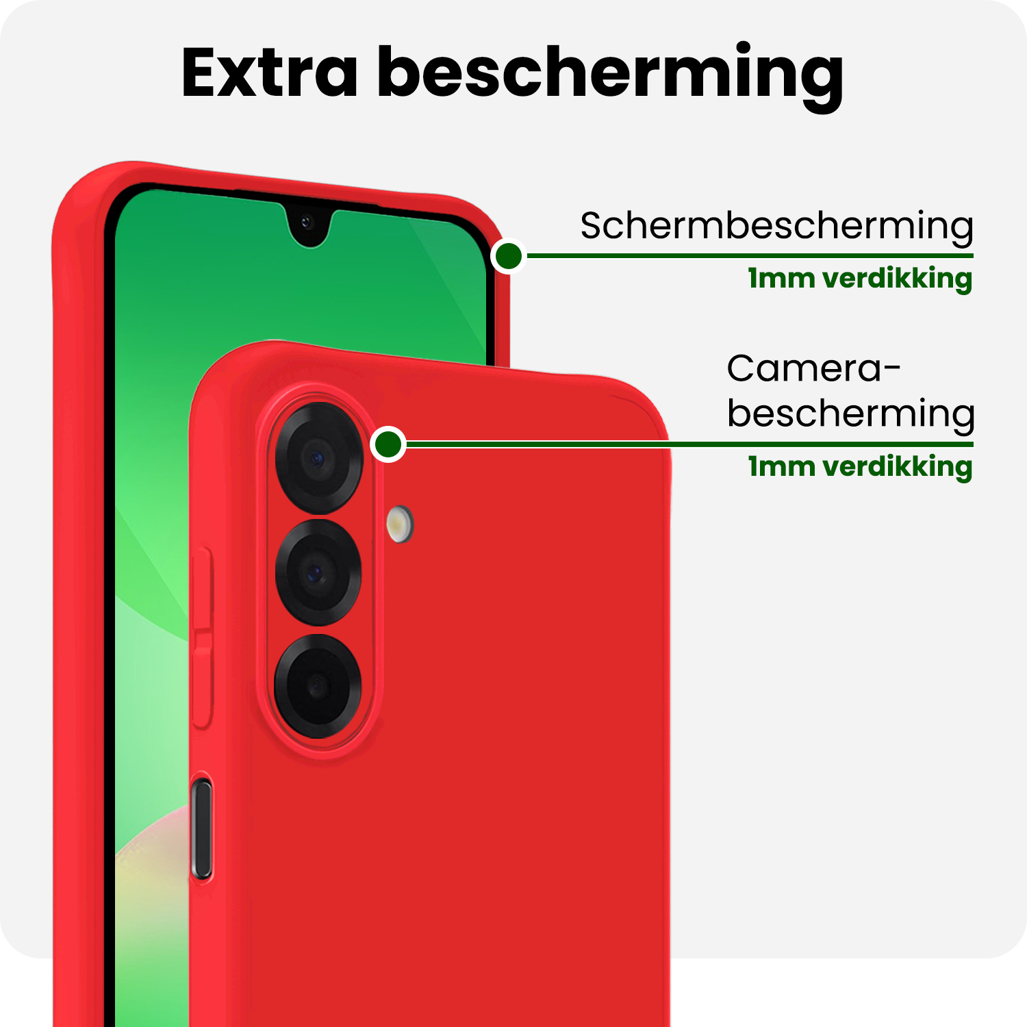 BASEY. BASEY. Samsung Galaxy A26 Hoesje Siliconen - Rood