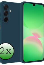 BASEY. BASEY. Samsung Galaxy A26 Hoesje Siliconen - Donkerblauw - 2 PACK