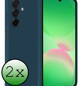 BASEY. BASEY. Samsung Galaxy A26 Hoesje Siliconen - Donkerblauw - 2 PACK
