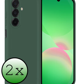 BASEY. BASEY. Samsung Galaxy A26 Hoesje Siliconen - Donkergroen - 2 PACK