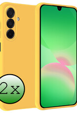 BASEY. BASEY. Samsung Galaxy A26 Hoesje Siliconen - Geel - 2 PACK