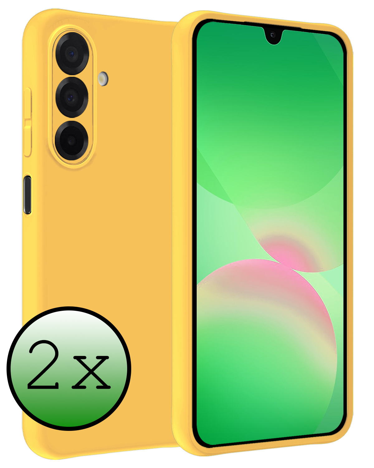 BASEY. BASEY. Samsung Galaxy A26 Hoesje Siliconen - Geel - 2 PACK