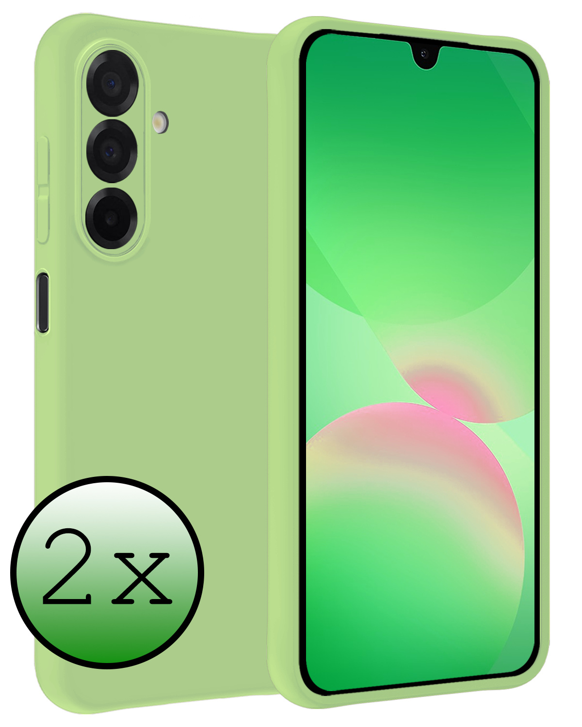 BASEY. BASEY. Samsung Galaxy A26 Hoesje Siliconen - Groen - 2 PACK