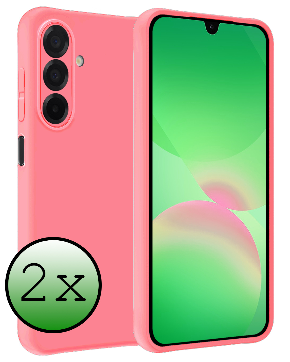 BASEY. BASEY. Samsung Galaxy A26 Hoesje Siliconen - Lichtroze - 2 PACK