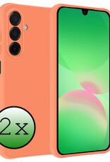 BASEY. BASEY. Samsung Galaxy A26 Hoesje Siliconen - Perzik - 2 PACK