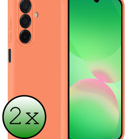 BASEY. BASEY. Samsung Galaxy A26 Hoesje Siliconen - Perzik - 2 PACK