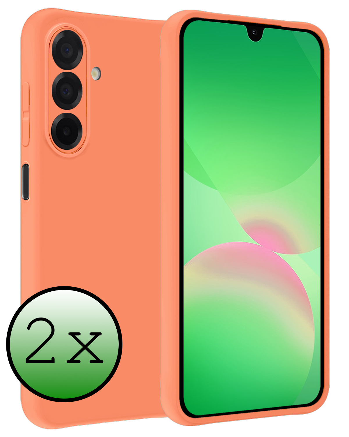 BASEY. BASEY. Samsung Galaxy A26 Hoesje Siliconen - Perzik - 2 PACK