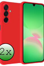 BASEY. BASEY. Samsung Galaxy A26 Hoesje Siliconen - Rood - 2 PACK