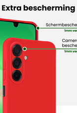 BASEY. BASEY. Samsung Galaxy A26 Hoesje Siliconen - Rood - 2 PACK