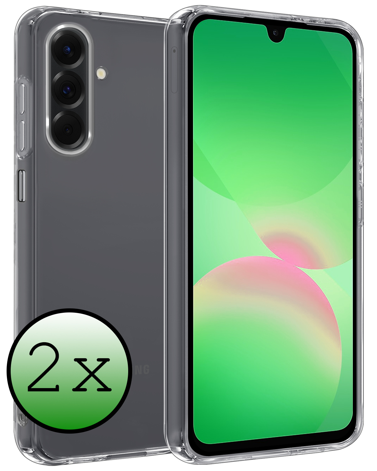 BASEY. BASEY. Samsung Galaxy A26 Hoesje Siliconen - Transparant - 2 PACK