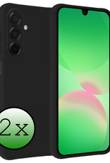 BASEY. BASEY. Samsung Galaxy A26 Hoesje Siliconen - Zwart - 2 PACK