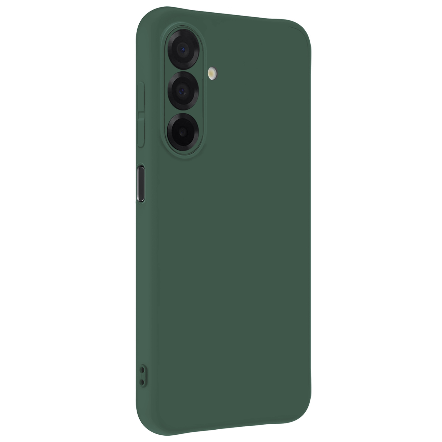 BASEY. BASEY. Samsung Galaxy A26 Hoesje Siliconen Met Screenprotector - Donkergroen