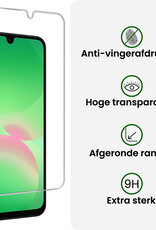 BASEY. BASEY. Samsung Galaxy A26 Hoesje Siliconen Met Screenprotector - Lichtblauw