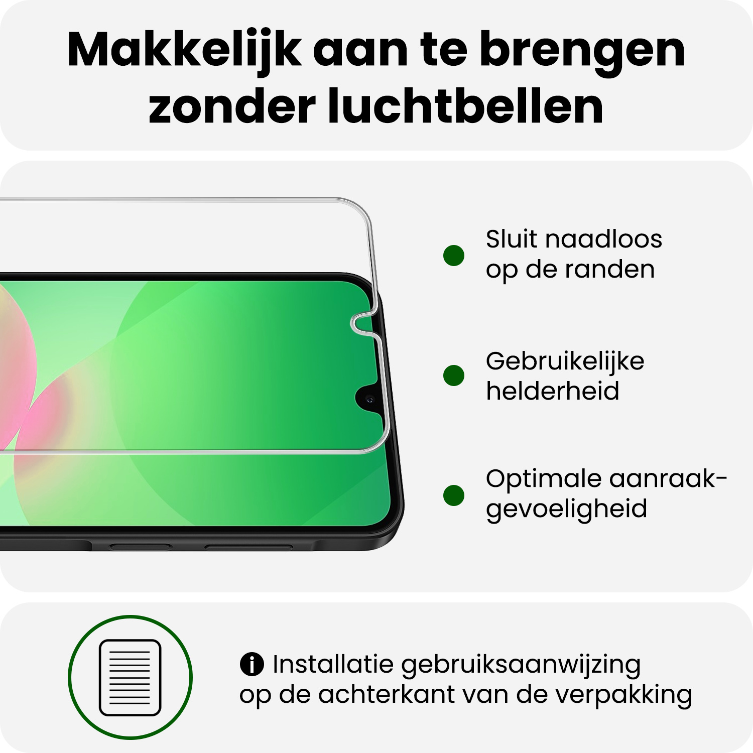BASEY. BASEY. Samsung Galaxy A26 Hoesje Siliconen Met Screenprotector - Lichtblauw